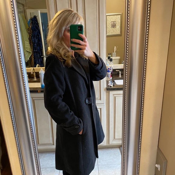 EC Preston & York CharcoalGrey wool coat - Picture 6 of 16